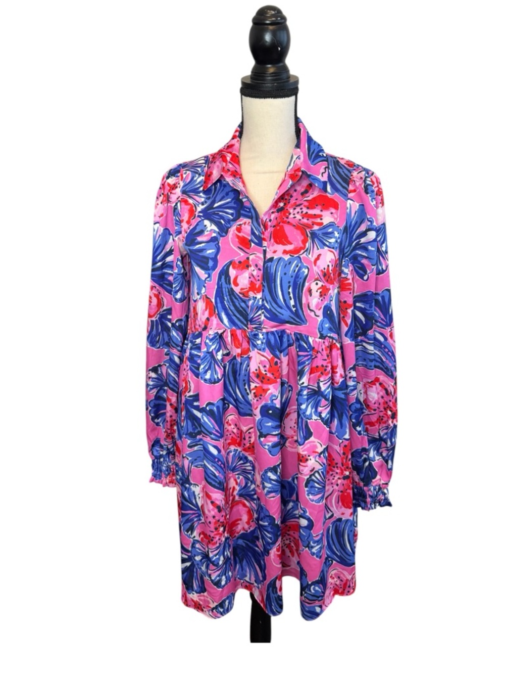 Lilly Pulitzer Arlie Babydoll Mini Pink Dress Pink Women XS